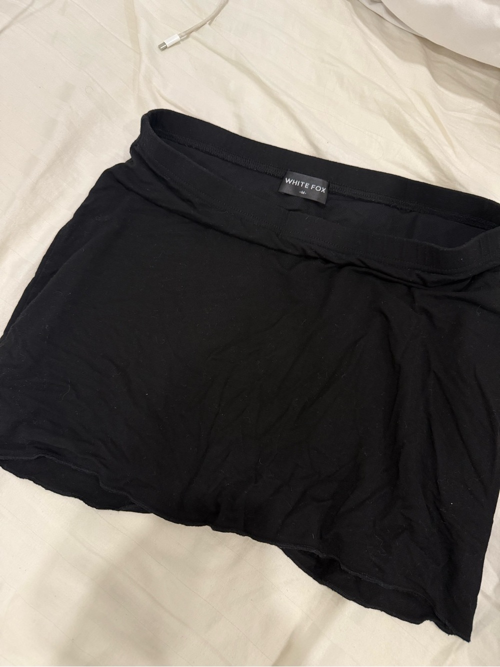White Fox Boutique Black Mini Skirt